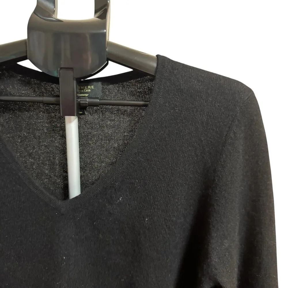 CHARTER CLUB Luxury 100% CASHMERE Women’s  v-Neck‎ Turtleneck Preppy Classy XL